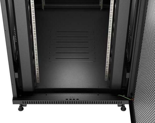 Actual product image Lanberg 19" 47U 800x1200 freist. LCD perfor.Tür (FlatPack)sw (Speditionsversand) (47 RU, 19 inch rack)