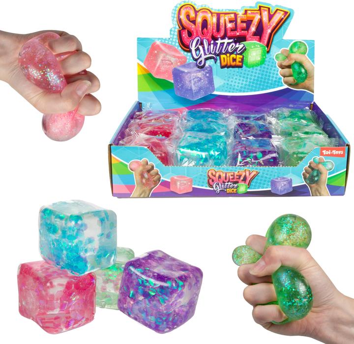 Nenurodyta CUBO GIOCATTOLO ANTISTRESS CON BRILLANTINI 45-35866Z