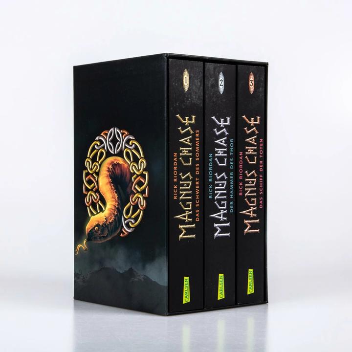 Productafbeelding Magnus Chase: Magnus-Chase-Schuber (3 Bände im Taschenbuch-Schuber) (Duits, Gabriele Haefs, Rick Riordan, 2020)