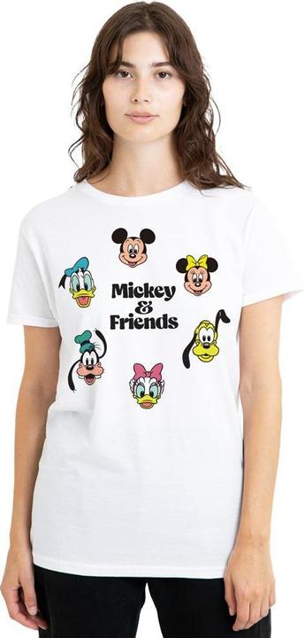 Actual product image Mickey & Friends Unisex Adult Faces T-Shirt (S)