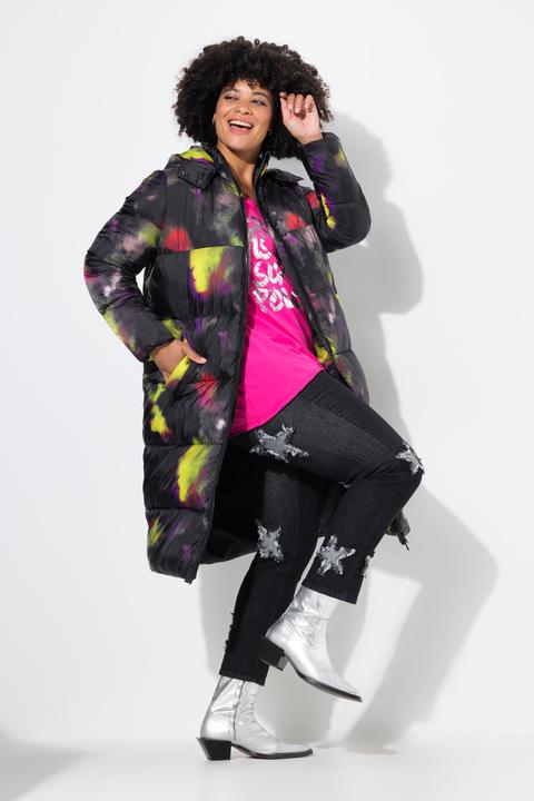 Produktbild Angel of Style Steppmantel, oversized, Farb-Druck, Kapuze (56)