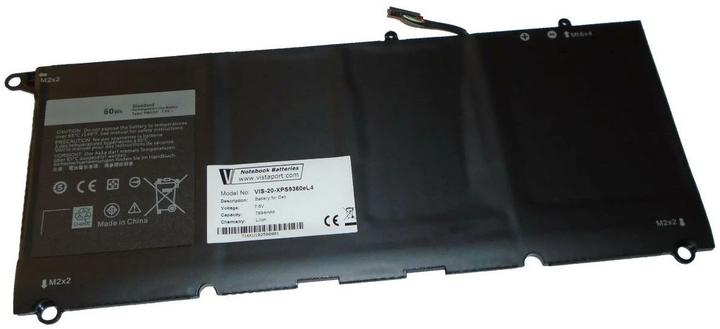 Actual product image Vistaport Battery for Dell XPS 13 9360 (4 cubicles, 7894 mAh)