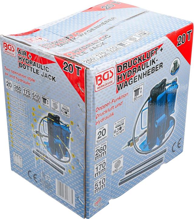 Produktbild BGS Druckluft-Hydraulik-Wagenheber