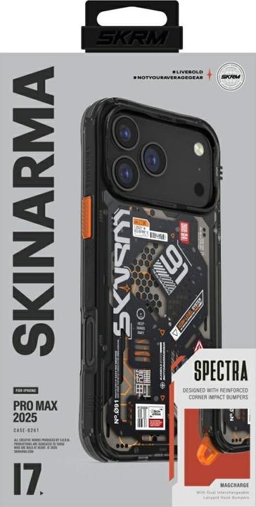 Produktbild Skinarma Spectra Case for iPhone 17 Pro Max Magnetic Charging Black (Apple iPhone 17 Pro Max)