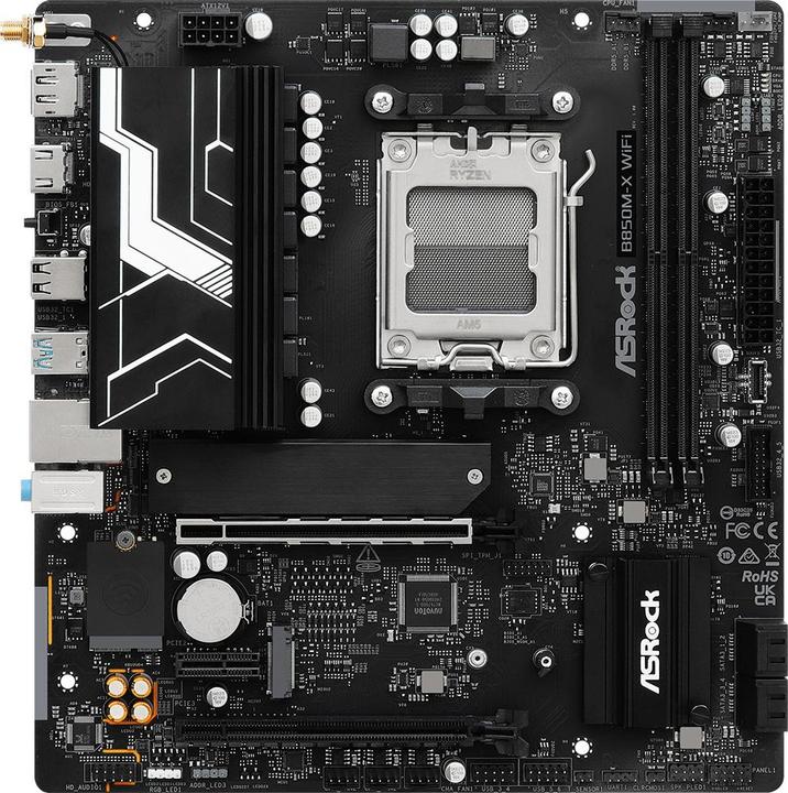 AsRock B850M-X WiFi (AM5, AMD B850, mATX)