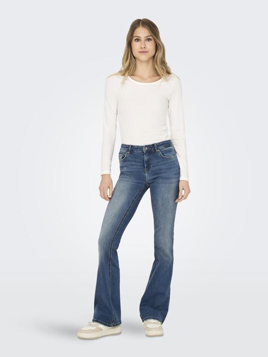 Produktbild Only Onlblush Mid Flared Dnm Dot741 Noos (34)