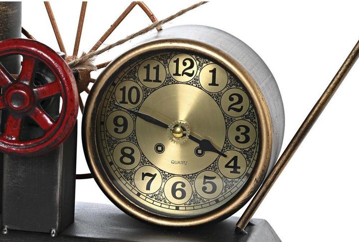 Produktbild DKD Home Decor Table clock Golden Silver Iron Vintage 40,5 x 15 x 32,5 cm (2 Units)