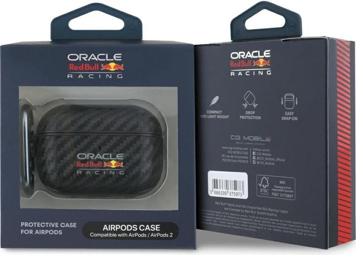 Productafbeelding Red Bull Case PU Carbon Logo for AirPods Pro 2 black