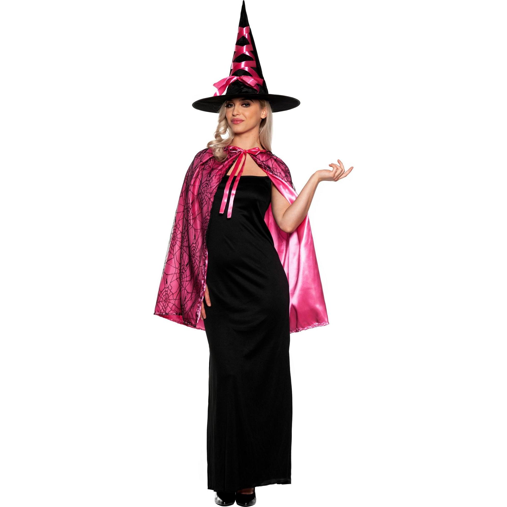 Underwraps Hexenhut & Cape Set pink (One Size)