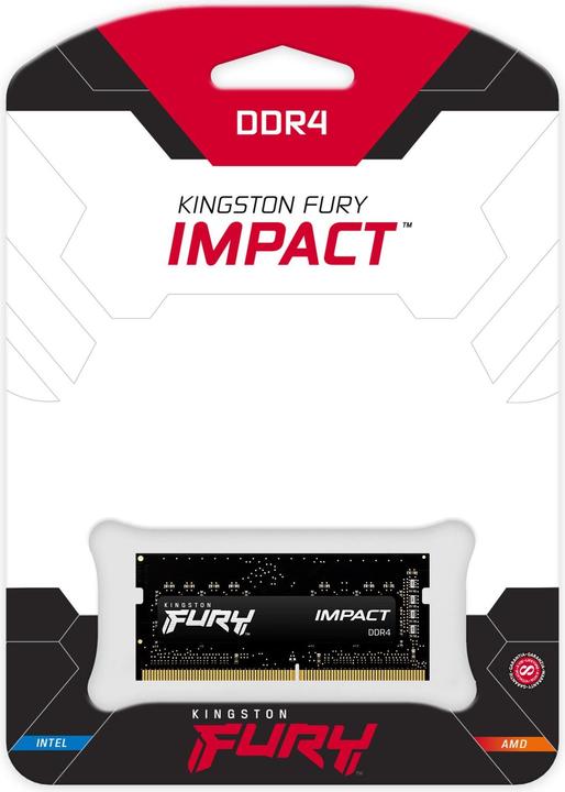 Actual product image Kingston FURY Impact (1 x 8GB, 3200 MHz, DDR4-RAM, SO-DIMM)