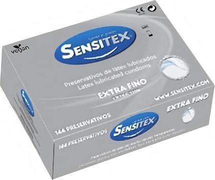 Actual product image Sensitex Extra Fino" 144 true-feeling and vegan condoms, storage box (144 pcs.)