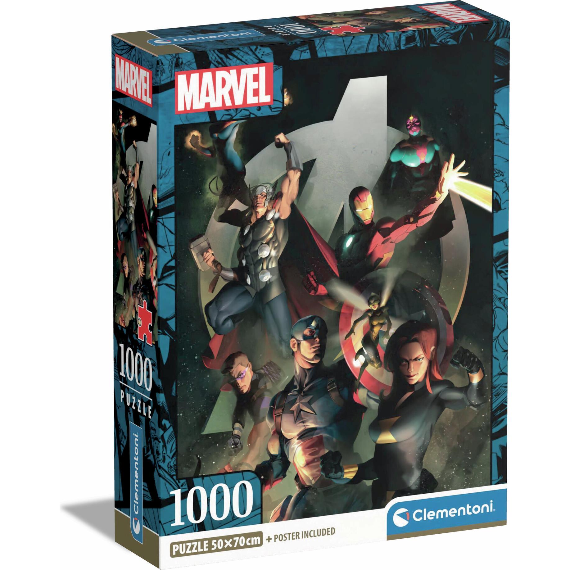 Clementoni Marvel - Les Avengers - Puzzle 1000P (1000 Pezzi)