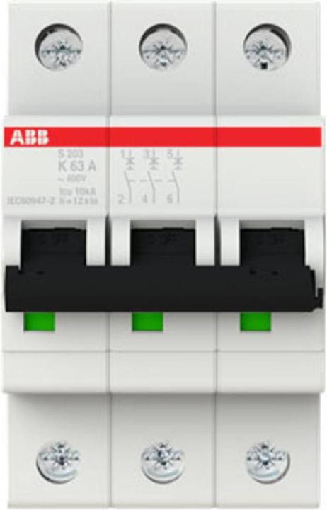Produktbild ABB S203-K63 Sicherungsautomat 63A pro M compact 3-polig