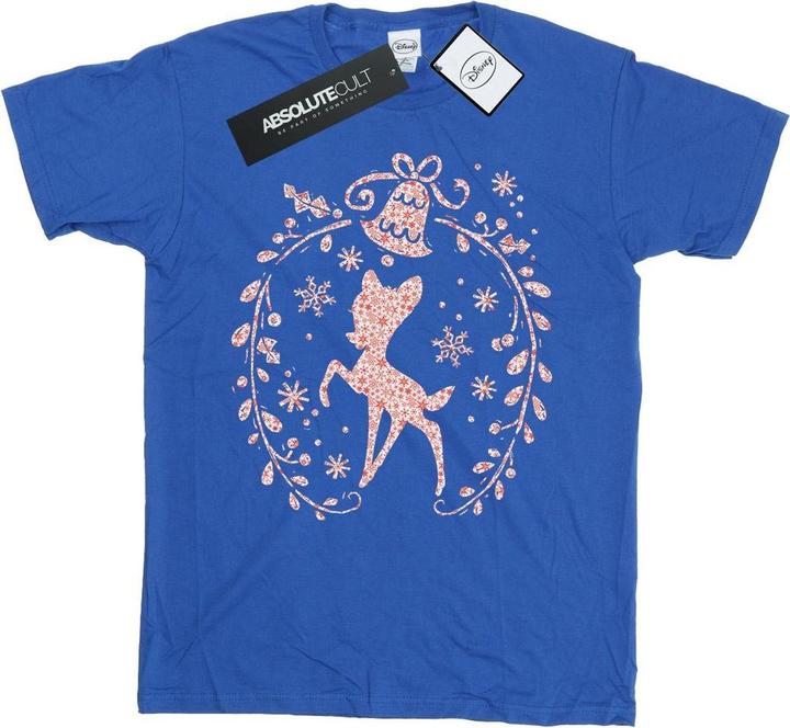 Actual product image Disney Mens Bambi Christmas Wreath T-Shirt (3XL)