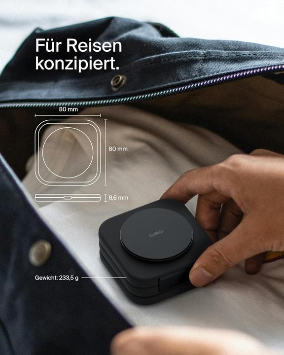 Produktbild Belkin BoostCharge Pro 3-in-1 Qi2 Ladestation (15 W)