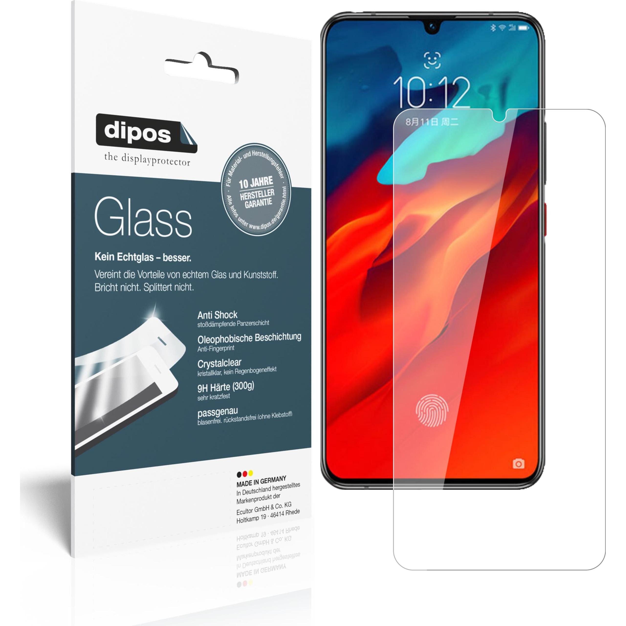 Dipos Displayschutz Anti-Shock (2 Stück, Lenovo Z6 Pro), Smartphone Schutzfolie, Transparent