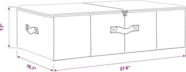 Actual product image vidaXL Aufbewahrungsbox (40 cm, 1x)