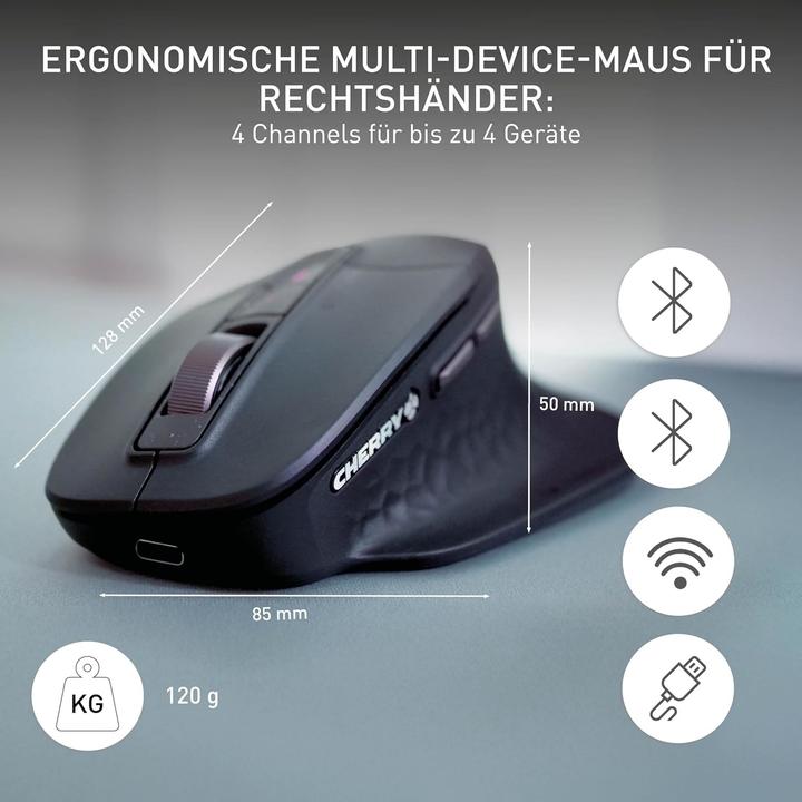 Produktbild CHERRY Stream mouse ultimate (Kabelgebunden, Kabellos)