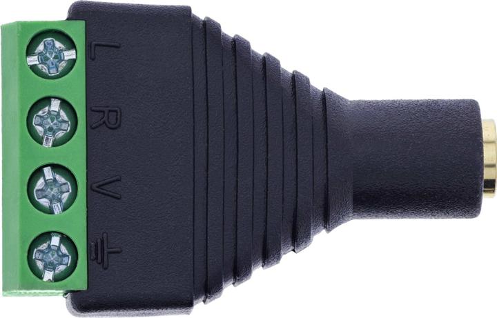 Actual product image InLine ® 3,5mm 4-pol Klinkenbuchse an Terminalblock, Stereo/Mikro (Jack adapter)