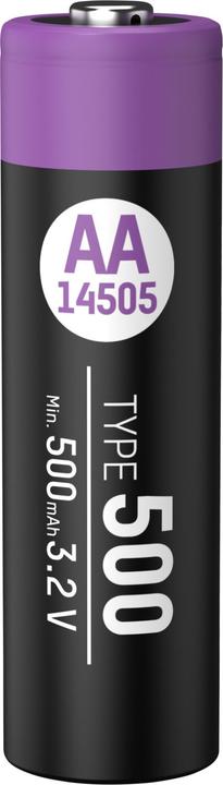 Produktbild Ansmann Li-Ion Mignon-Akku, AA, LiFePo4, 3,2 V, 500 mAh (1 Stk., AA, 500 mAh)