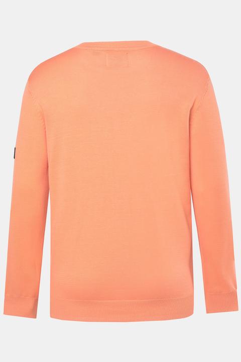 Produktbild JP1880 Pullover, leichter Feinstrick, Badge, Rundhalsausschnitt, bis 7 XL (L)