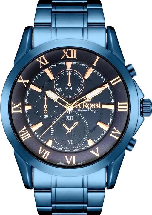 Gino Rossi WATCH MEN'S WATCH - ALLESIO (zg042r) + BOX universal (Analogue wristwatch, 38 mm)