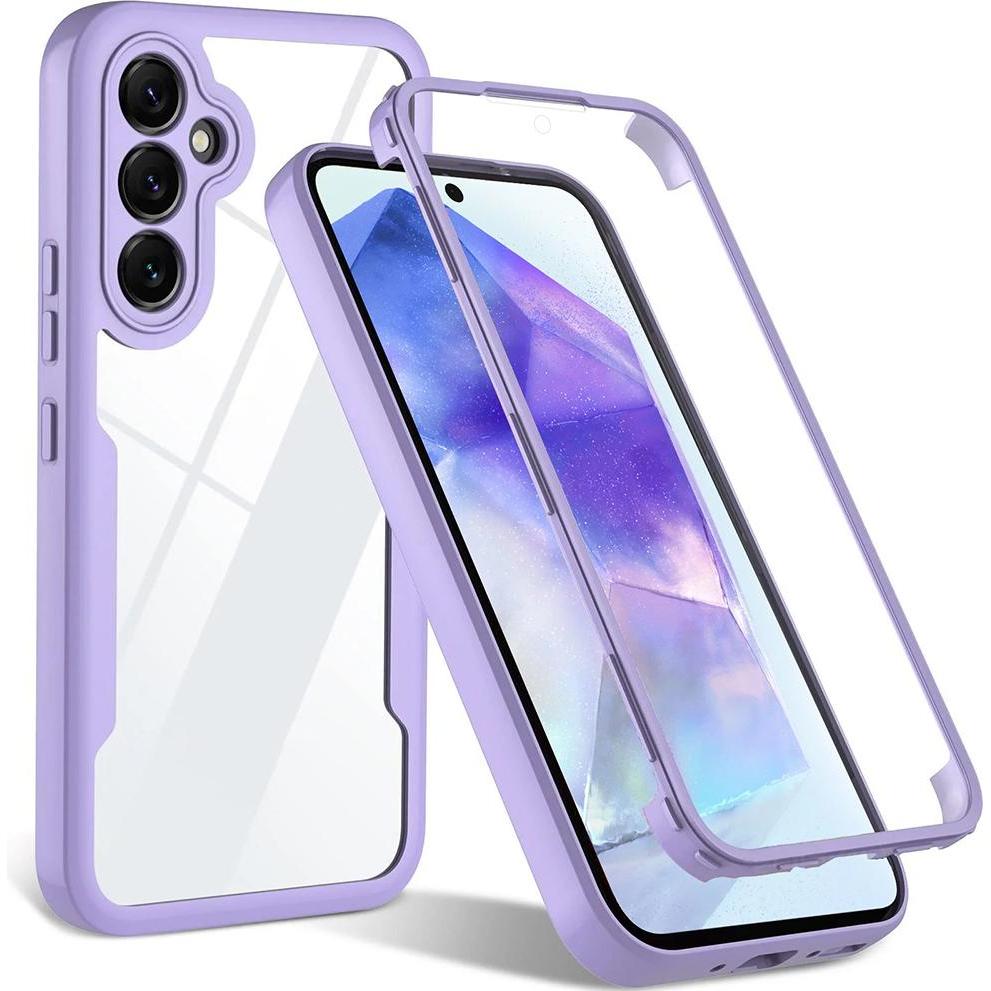 Techsuit - ColorVerse 360 Series + Screen Protector - Samsung Galaxy A35 5G - Purple (Samsung Galaxy A35), Cover smartphone, Viola