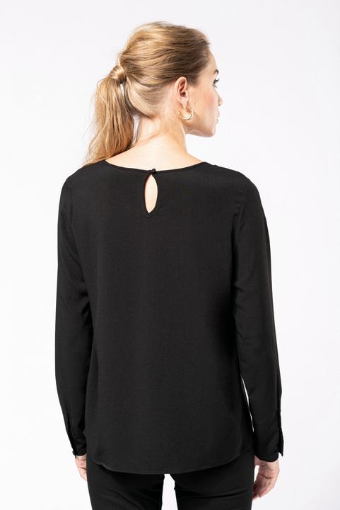 Produktbild Kariban Bluse, langarm, aus Krepp, Damen (34)