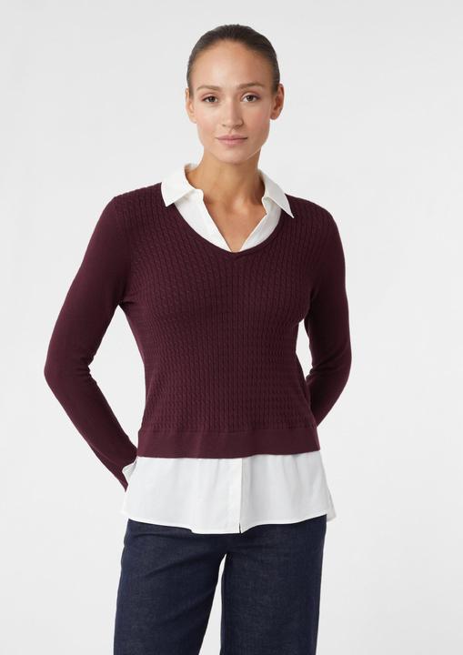 Actual product image Comma Strickpullover 2-in1-Pullover in Layering-Optik (32)