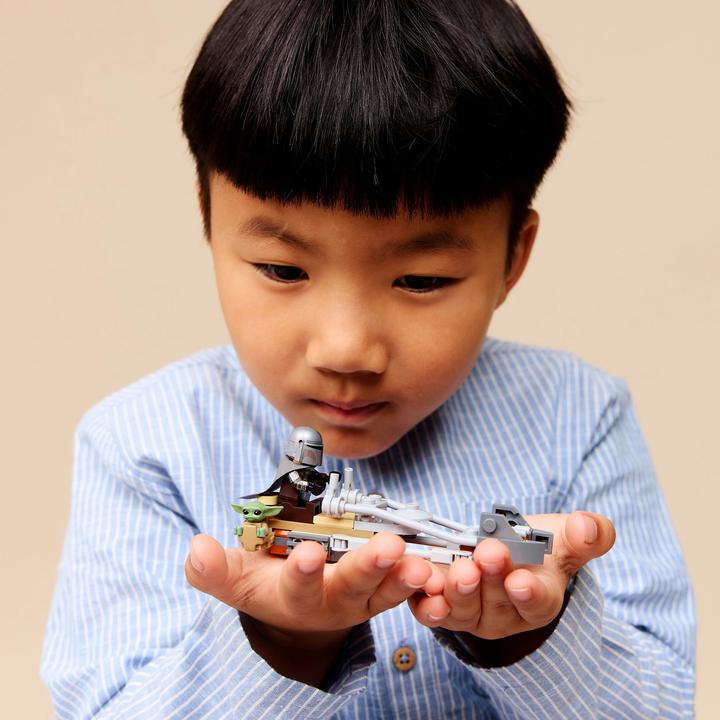 Produktbild LEGO Der Mandalorianer und Grogu auf ihrem Speeder Bike (75436, LEGO Star Wars)