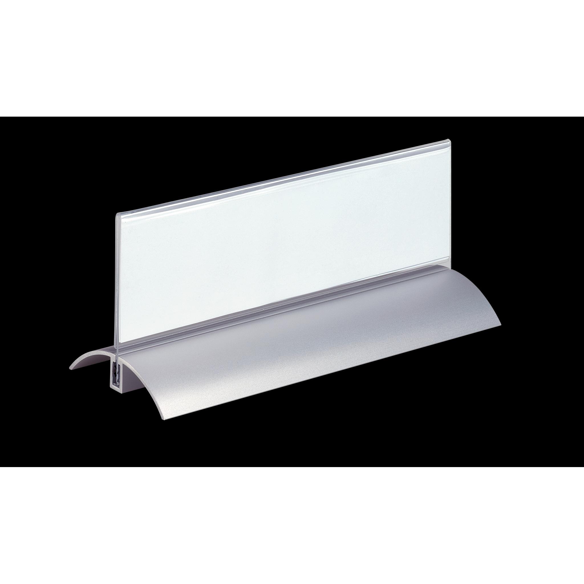 Durable, Informationsschild, Tischnamensschild, Acryl mit Aluminiumfuss