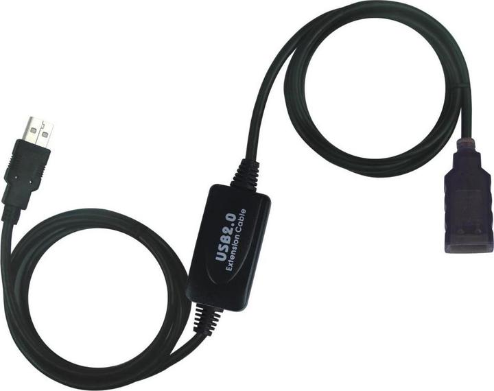 Actual product image PremiumCord USB 2.0 repeater a prodluÅ¾ovacÃ cable A/M-A/F (10 m, USB 2.0)