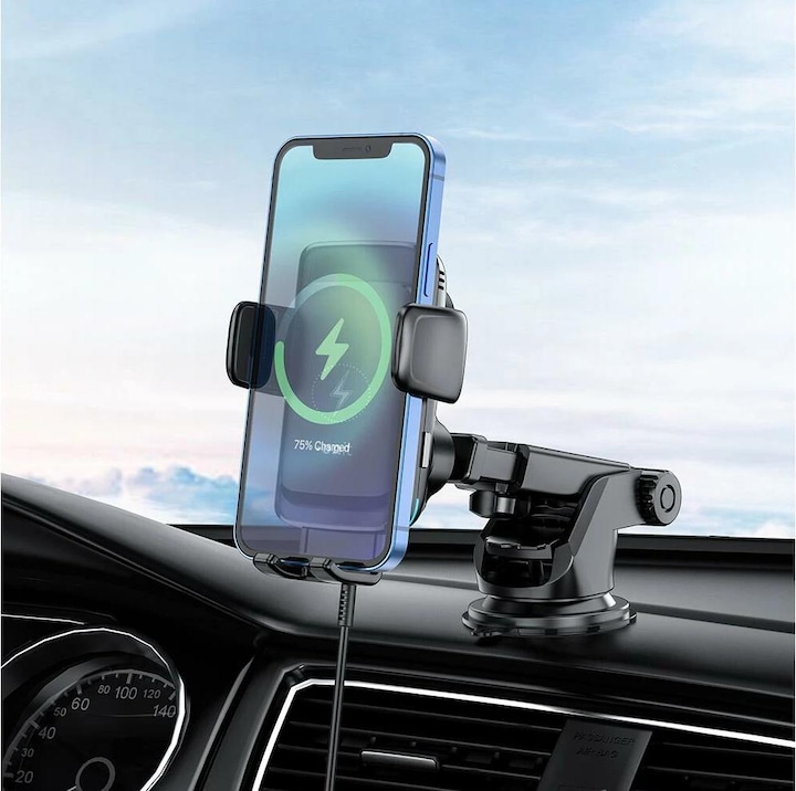 Image du produit Onit Support de téléphone portable Smart avec fonction de charge, fixation