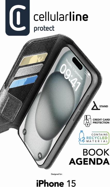 Produktbild Cellularline Book Agenda (Apple iPhone 15)