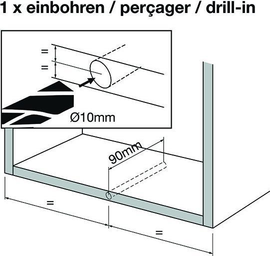 Actual product image Peka Metall Push to Open FREEFLAP mini/forte