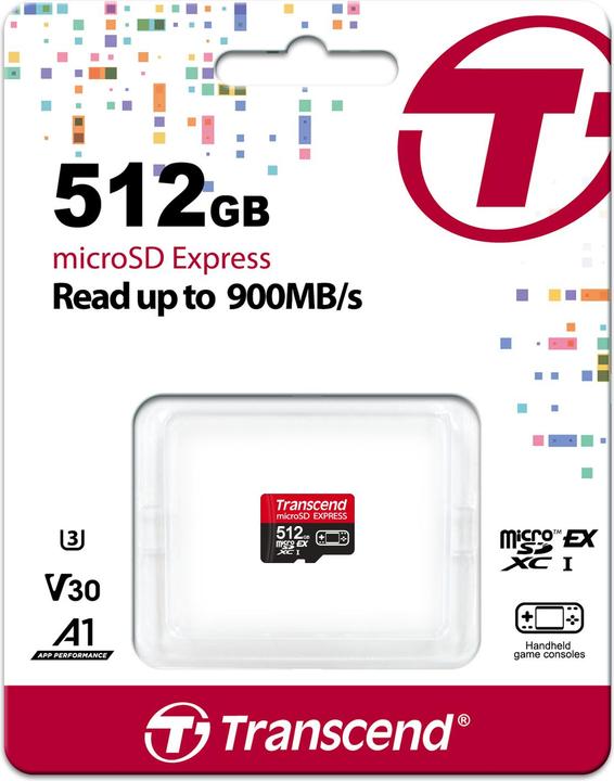 Actual product image Transcend USD710S (512 GB, microSD Express, U3, UHS-I)
