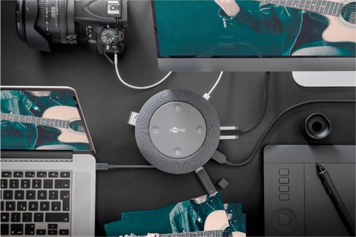 Actual product image Goobay USB C Multiport Dock (USB-C, 12 Ports)