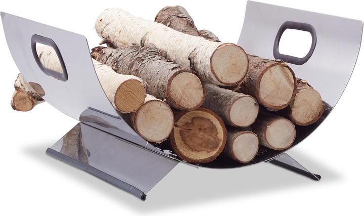 Relaxdays Fireplace wood basket