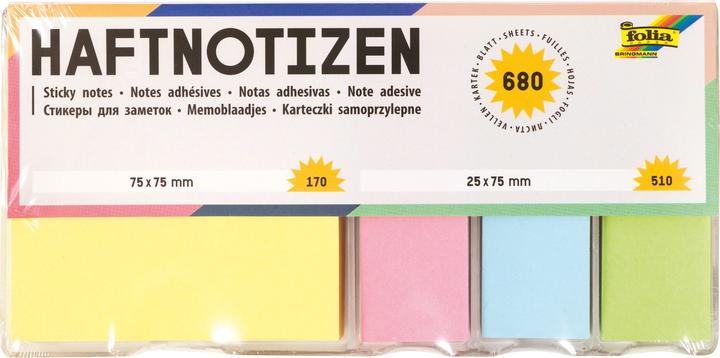 Folia Haftnotizen-Set Standard farbsortiert 1 Set