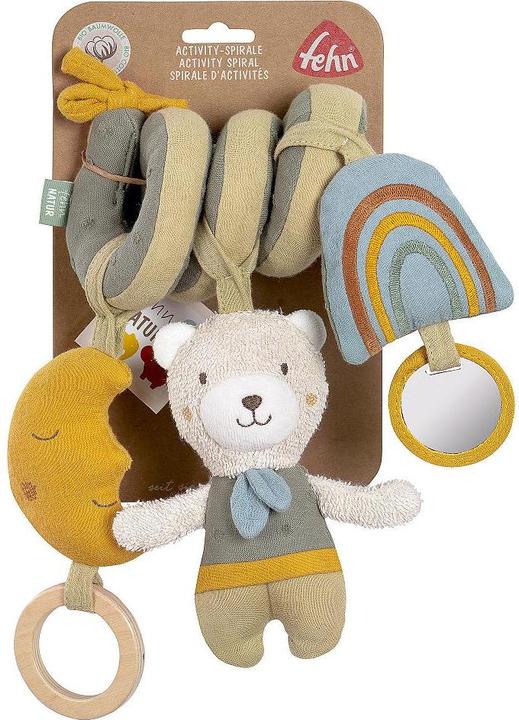 Image du produit Fehn Kinderwagenspielzeug Activity-Spirale Natur Bär