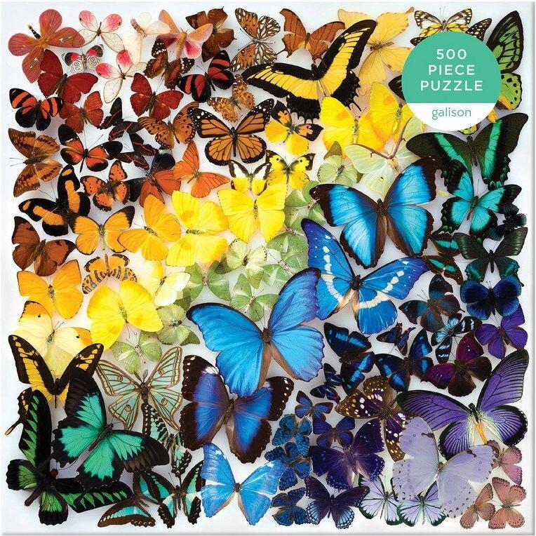 Thumbnail - Abrams & Chronicle Rainbow Butterflies 500 Piece Puzzle (500 Teile)