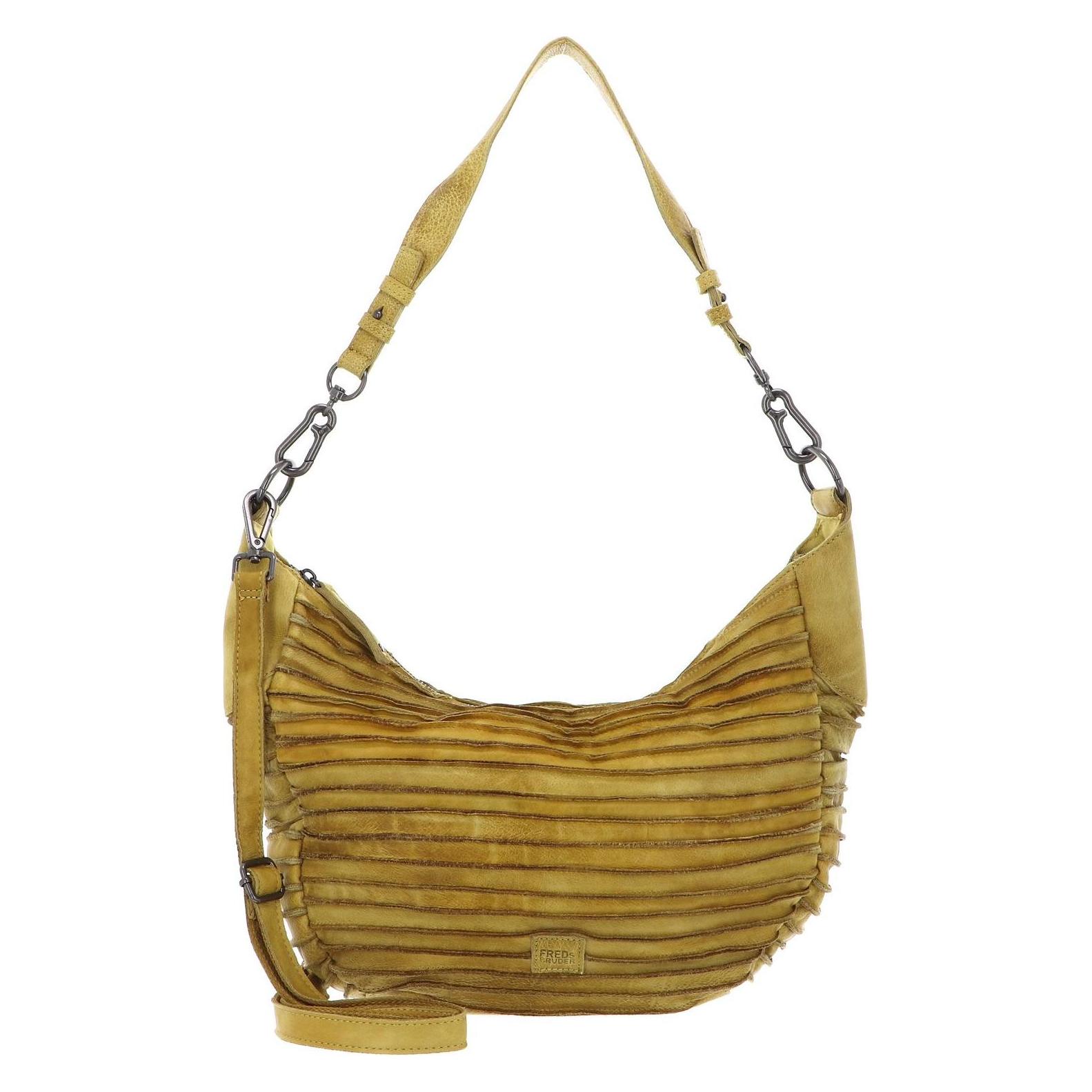 FredsBruder, Damen, Handtasche, Riffel Flowow Shoulderbag, Gelb