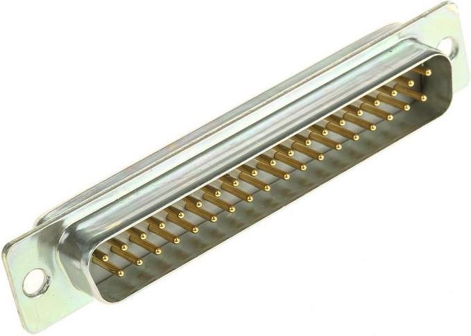 Actual product image RS PRO Sub-D connector C male, 37-pin, panel mount solder termination