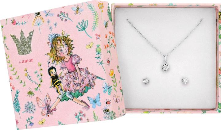 Actual product image Prinzessin Lillifee Multisets für Mädchen, 925 Sterling Silber, Zirkonia synth. | Geburtsstein (Silver 925)