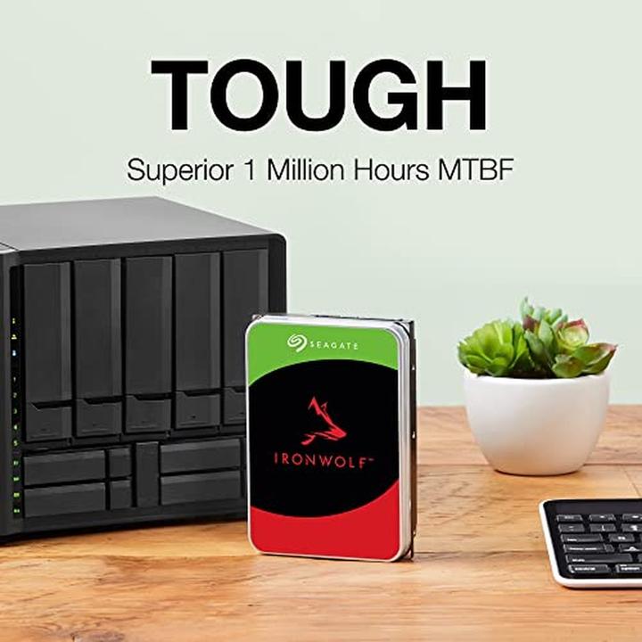 Produktbild Seagate 4TB 3,5" ST4000VNZ06 SATA3 5400rpm,64MB,8,9cm,IronWolf,silver (4 TB, 3.5", CMR)