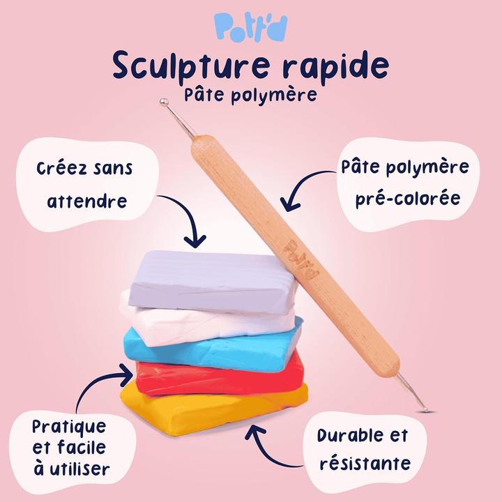 Image du produit Pott'd Polymer Clay Ohrring-Bastelset