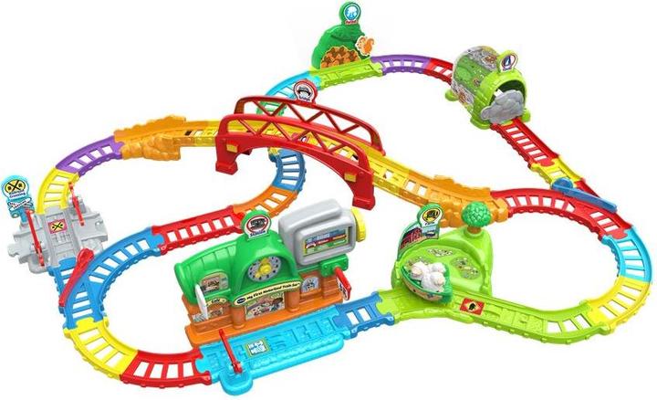 Produktbild VTech Tut Tut Bolides - Super circuit train éducatif (+ Adam train marchand)