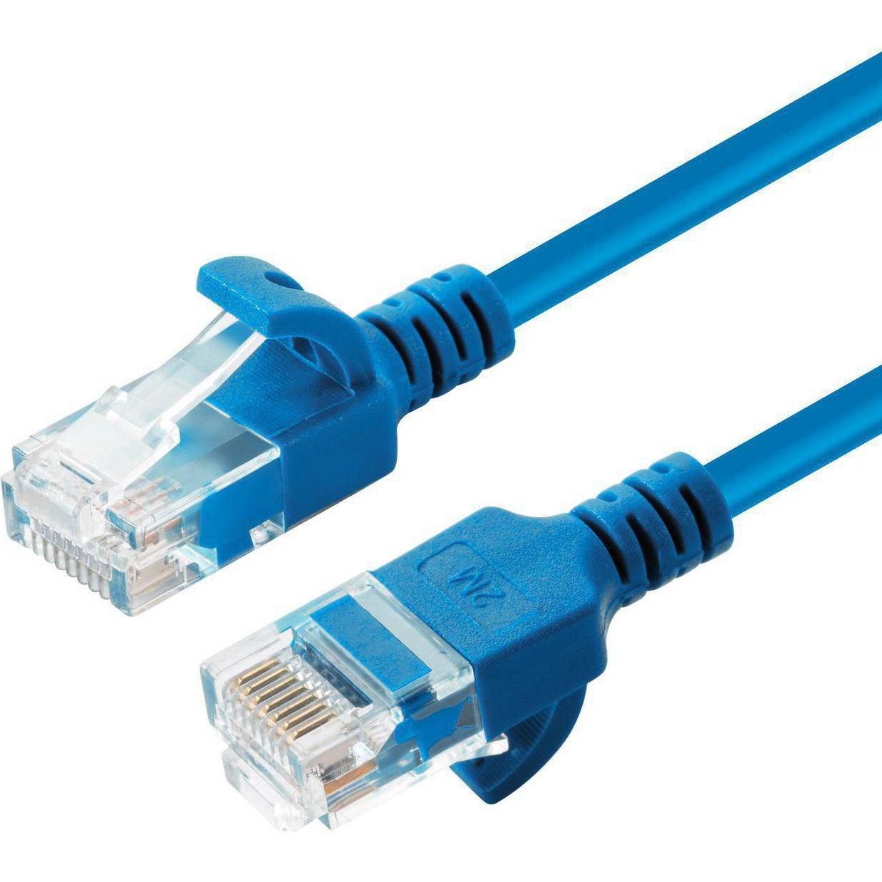 MicroConnect U/UTP CAT6A Slim 20M Blue (U/UTP, CAT6a, 20 m), Netzwerkkabel