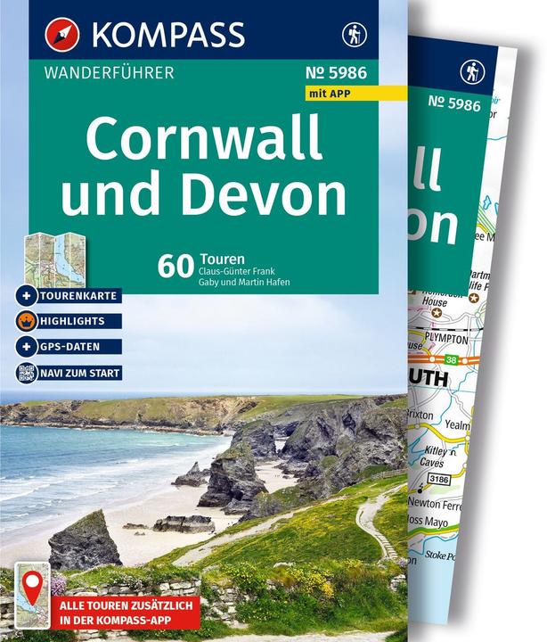 Actual product image Wanderführer Cornwall und Devon, 60 Touren mit Extra-Tourenkarte