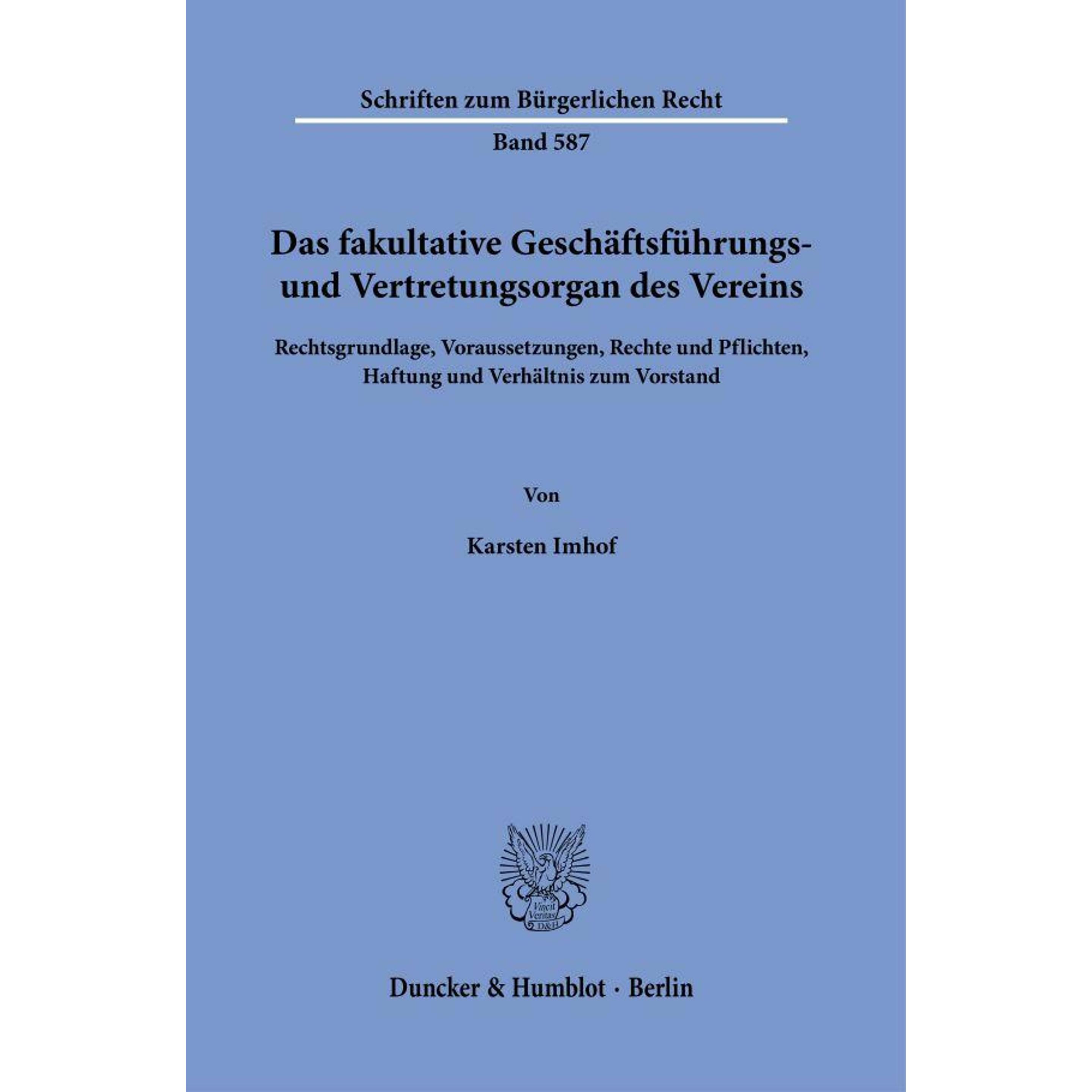Imhof:Das fakultative Geschäftsführungs, Schulbücher